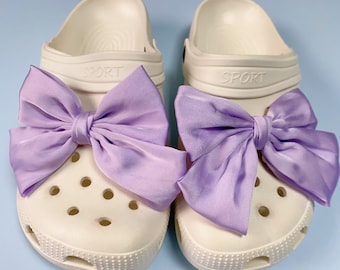 2Pcs Bows Shoe Charm,Girlish Bowknot Shoe Charm,Bowties Shoe Buckle Set,Cute Shoe Charms Without Shoes,DIY Shoe Accessories,Bridesmaid Gift