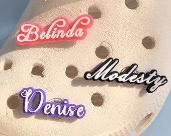 Personalized 3D Printed Name Shoe Charms,Custom Shoe Buckles with Your Name,Exclusive Shoe Decor for You,DIY Shoe Accessories,Unique Gifts
