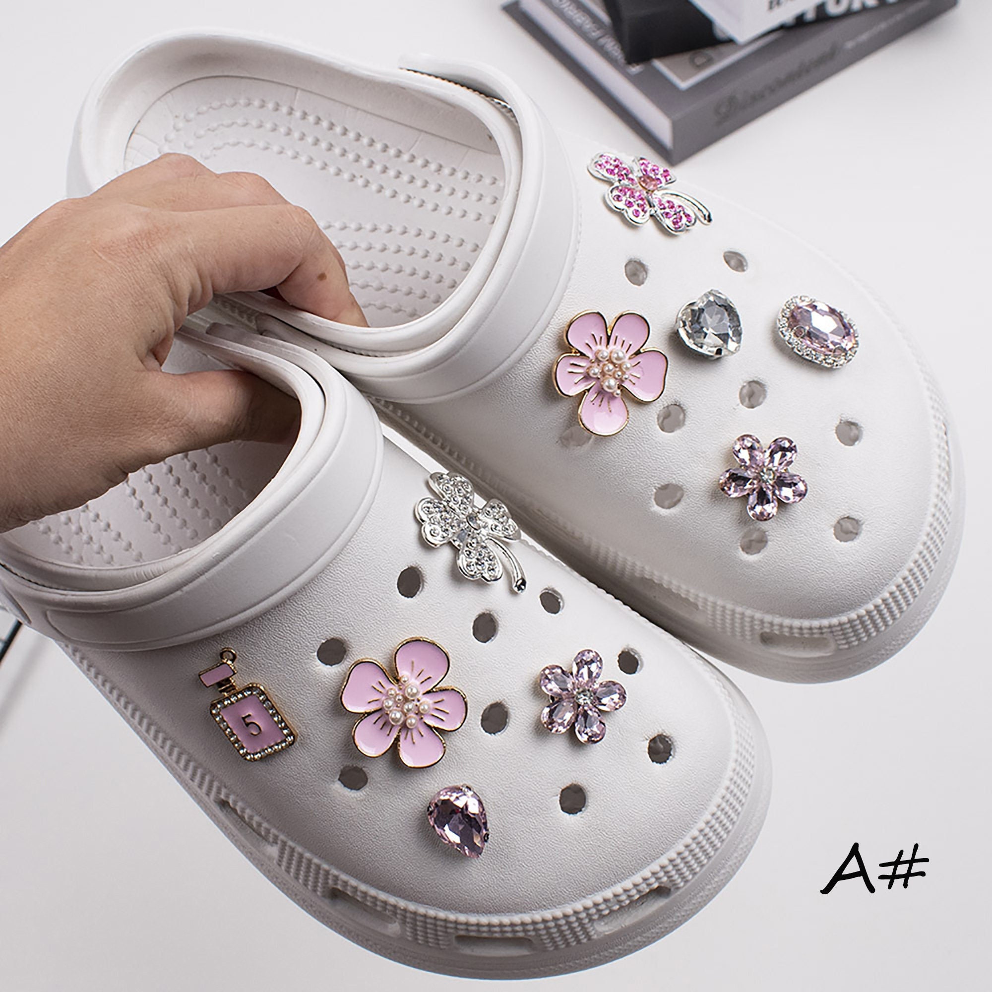 JIBZ Designer Croc Croc Bling Charms Rhinestone Bling For Clogs, Metal  Accessories Perfect Gift For Girls 2108 From Ai806, $25.97