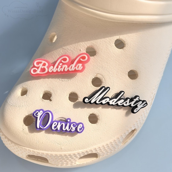 Personalized 3D Printed Name Shoe Charms,Custom Shoe Buckles with Your Name,Exclusive Shoe Decor for You,DIY Shoe Accessories,Unique Gifts