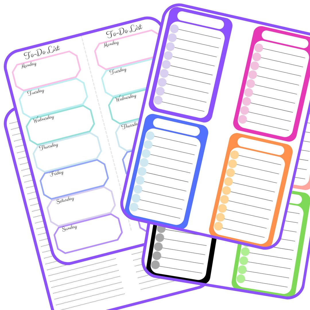Printable Half-sheet Task List - Etsy