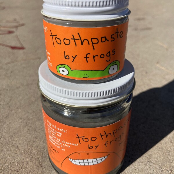 Toothpaste in a Jar Etsy