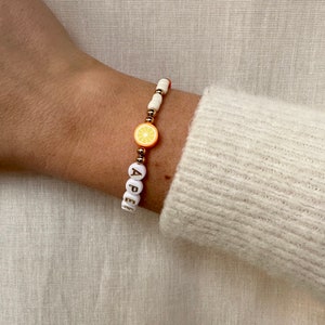 Bracelet Aperol Gift Idea, Friendship, Aperol Spritz, Gold, White, Orange, Aperollin :), Limoncello Spritz