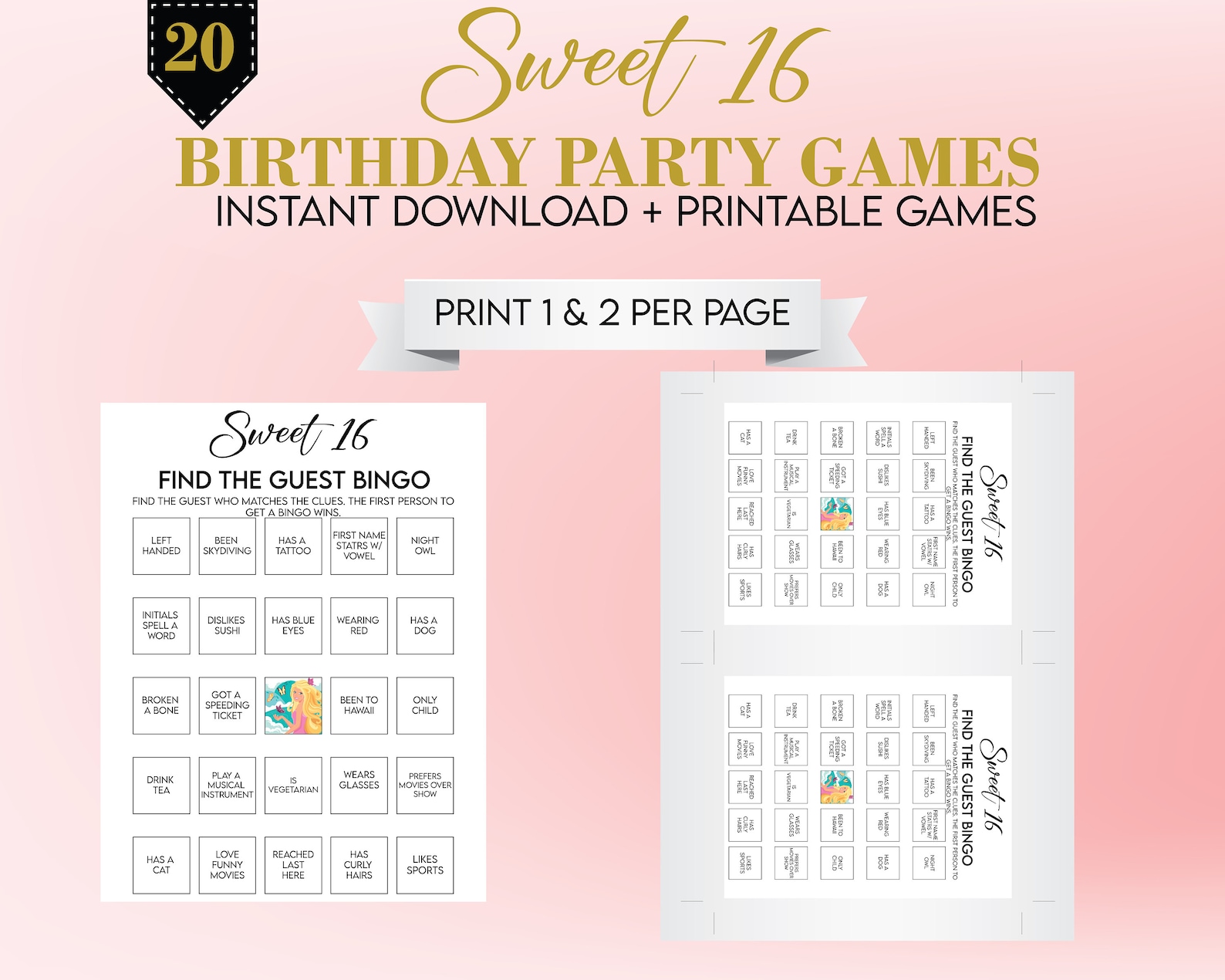 Sweet 16 Party Games, Sweet 16 Games, Sweet Sixteen Games, 16th