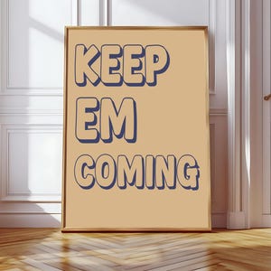 Keep 'em Coming, Funky Cheers Cocktail print, Champagne Bar Cart Print, Vintage Drinks Poster, Bar Cart Poster