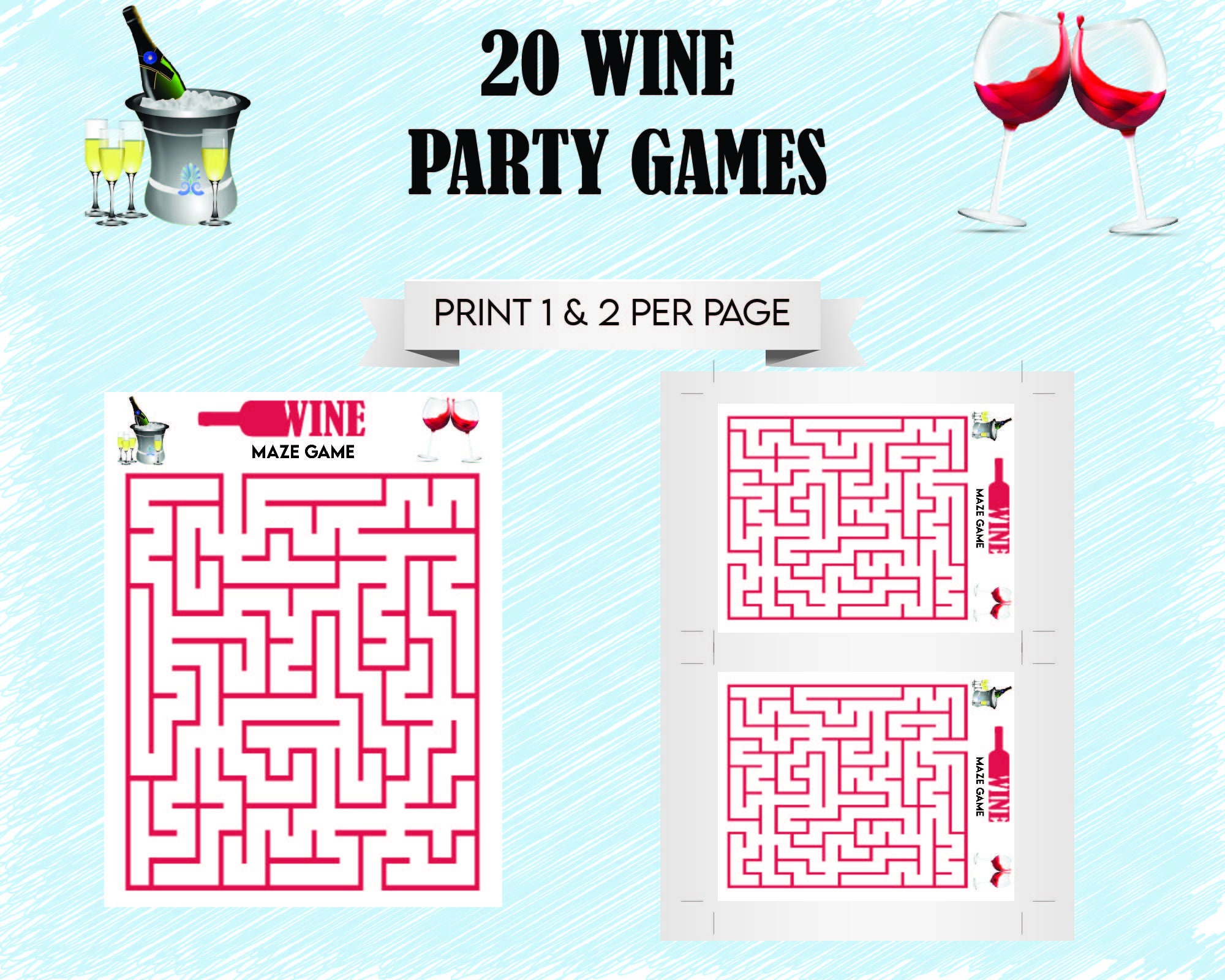 Wine Party Games, Wine Bingo, Wine Tasting Party, Wine Games, Wine ...