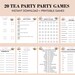 Tea Party Games Printable Bundle, Tea Party Activities, Ladies Tea ...