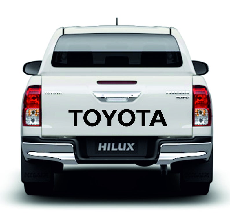 Toyota Sticker Hilux Tailgate Rear Door Decal Pick up D4D Etsy Australia