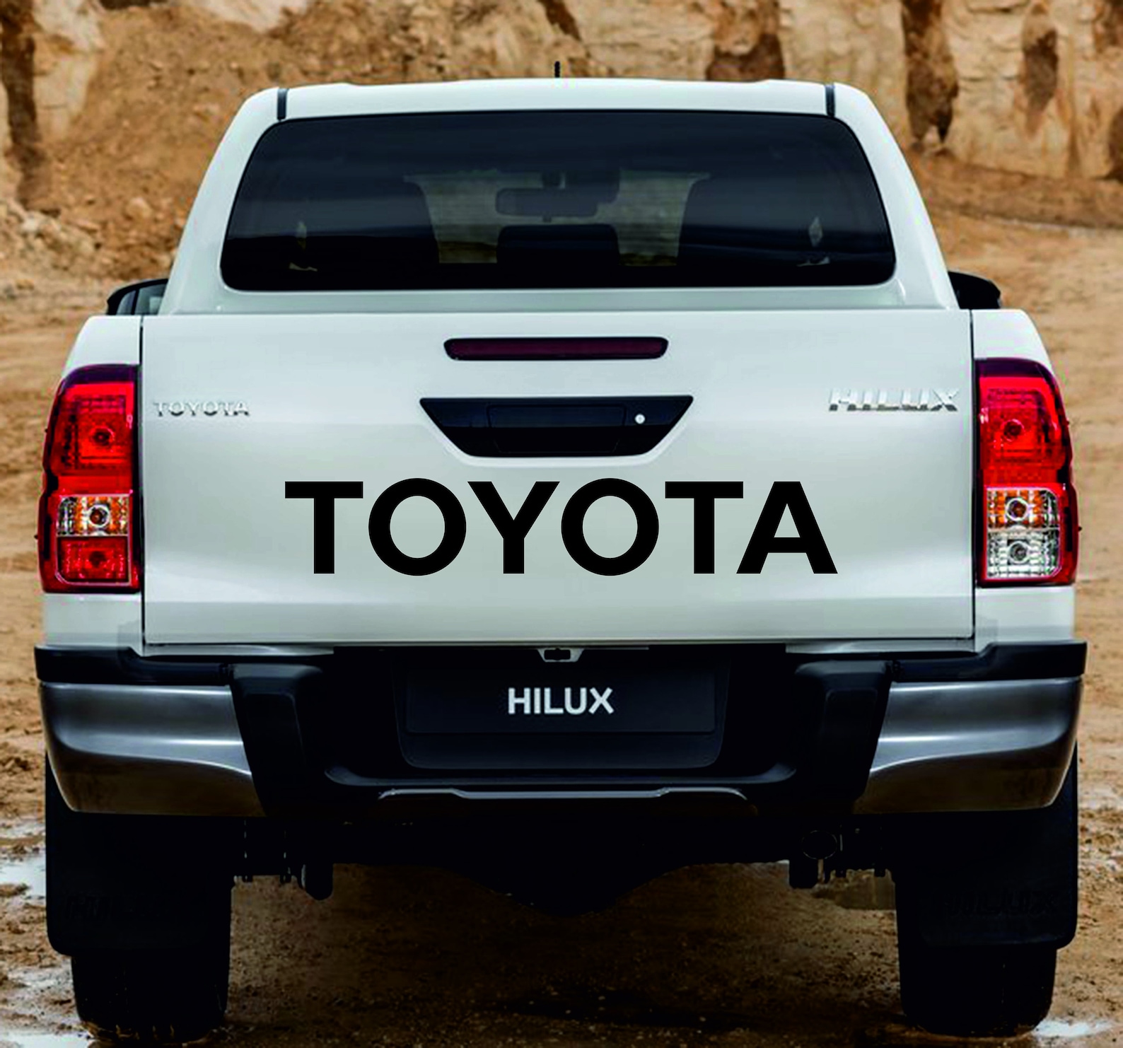 Toyota Sticker Hilux Tailgate Rear Door Decal Pick up D4D Etsy Australia