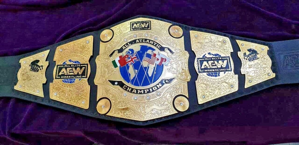 AEW ALL Atlantic Wrestling Championship Title Belt Adult Size Etsy