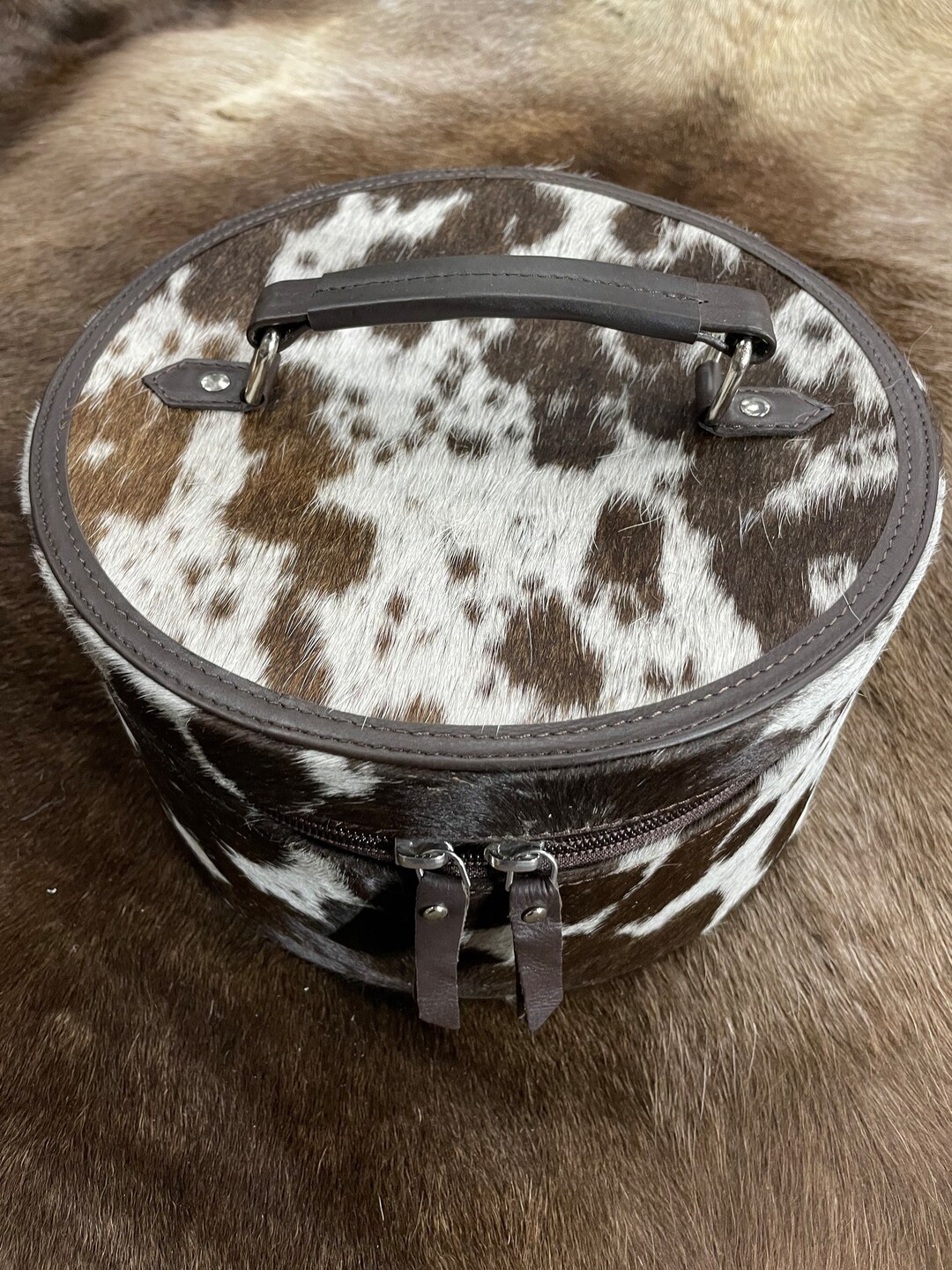 Cowhide Jewelry Box Etsy