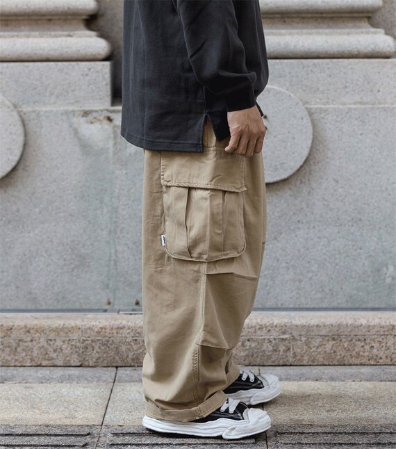 Mens Y2K Oversized Baggy Cargo Pants Wide Leg Loose Fitlow - Etsy