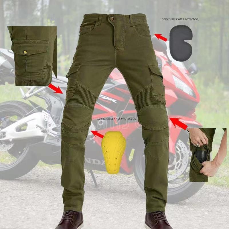Army green moto pants clearance