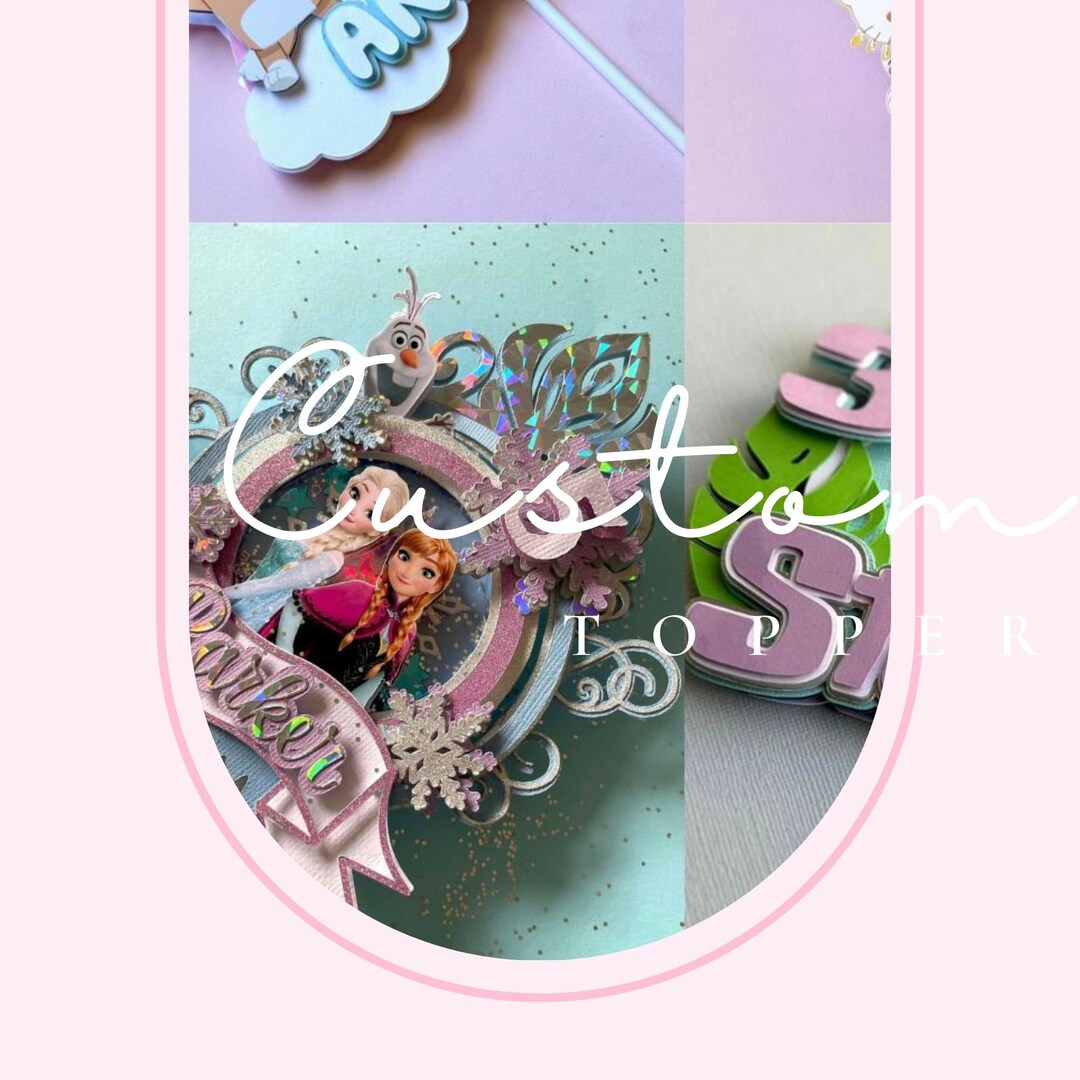 CUSTOM | Cake Topper | Personalised Birthday Cake Topper Decoration ...