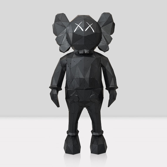 Modern Geometric KAWS Metal Standing KAWS Sculpture - 3D KAWS