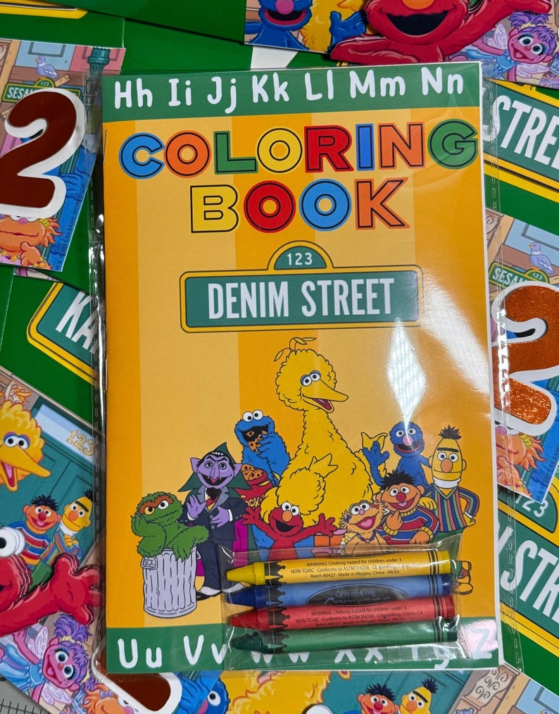 Sesame Street Coloring Books Sesame Street Party Favors Sesame Street ...