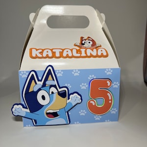 Bluey Favor Boxes Bluey Birthday Decorations Party favor boxes Bluey Decor Kids Party Favors for Candy