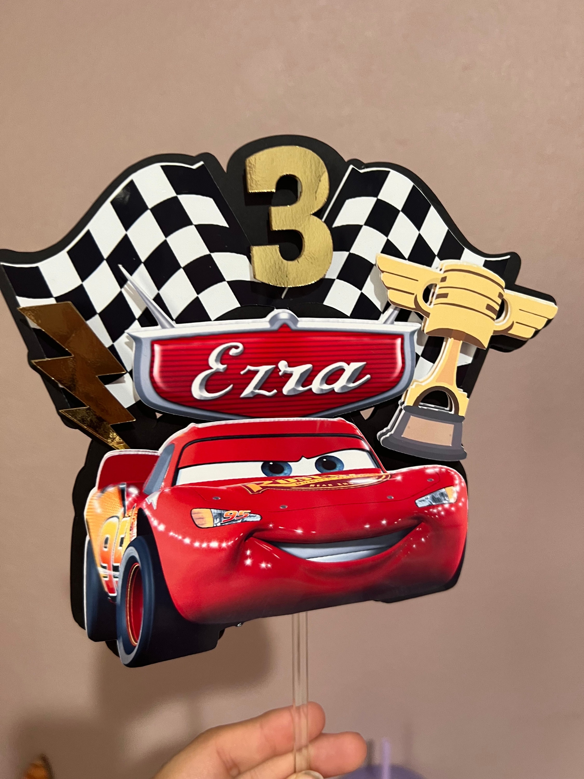 cars-birthday-cake-topper-lightning-mcqueen-cake-topper-etsy