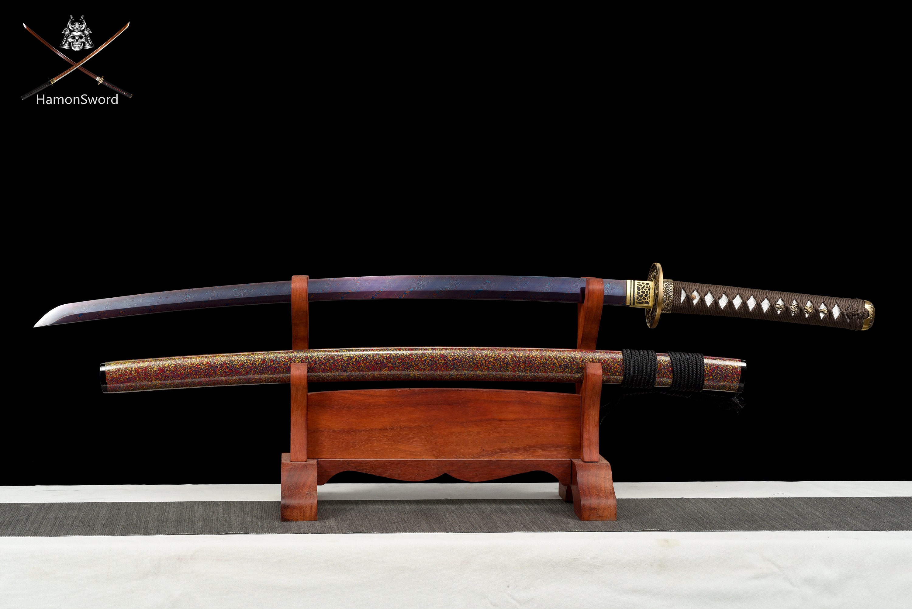 Muramasa Swords T10 Katanas Clay Tempered Red Hamon Blade Home