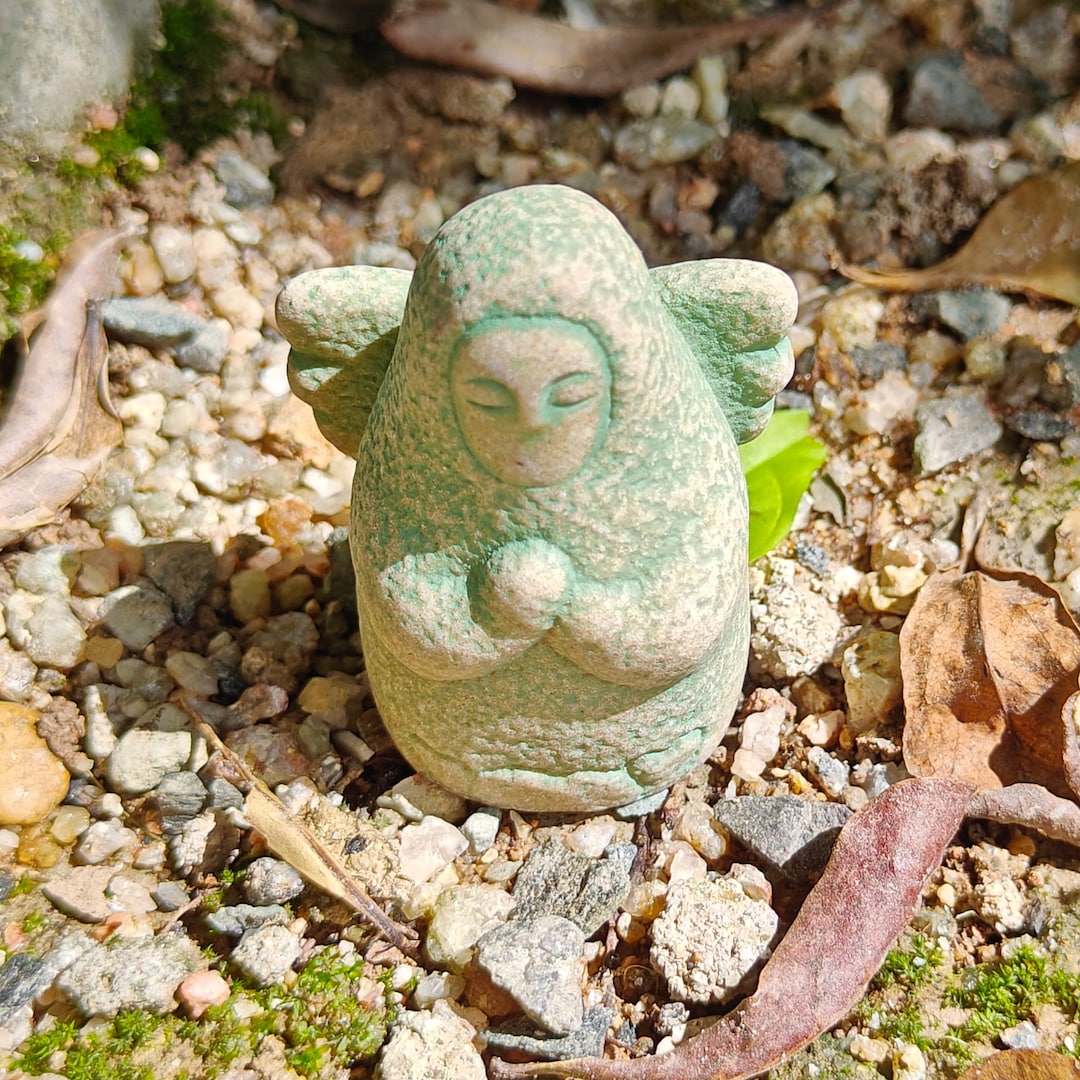 Zelda BOTW Goddess Statue Hand Painted Stone Statue Home Etsy