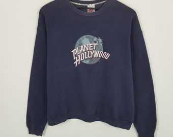 Vintage PLANET HOLLYWOOD Center Design Streetwear Sweatshirt