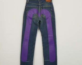 Vintage EVIS japanische Marke Streetwear Custom Daicock Style Jeans