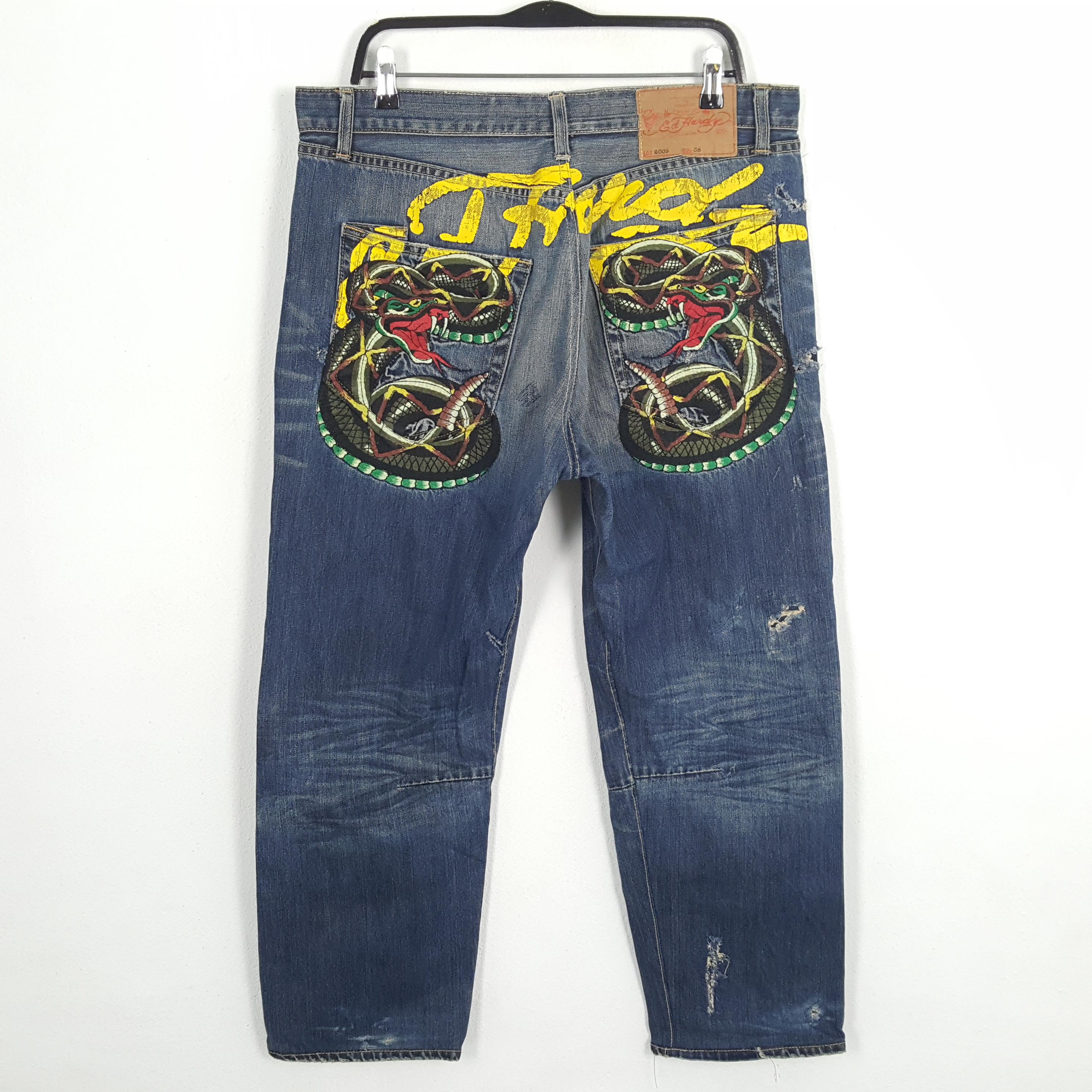 ED HARDY Christian Audigier Designer Rare Jeans -