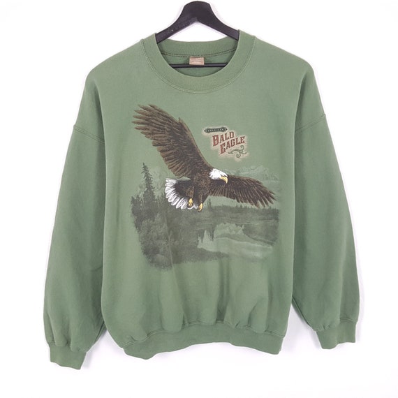 Vintage AMERICA BALD EAGLES Habitat Animals Style Swe… - Gem