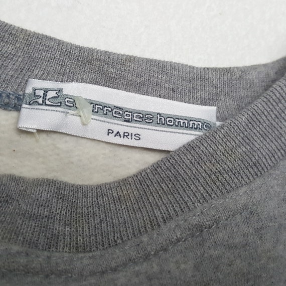 COURREGES PARIS Center Big Logo Design Sweatshirt - image 9