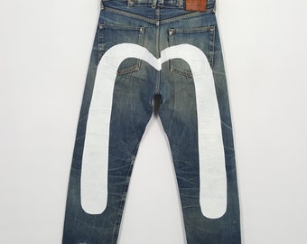 Vintage EVIL Japanese Brand Daicock Custom Style Denim Jeans Made in Japan