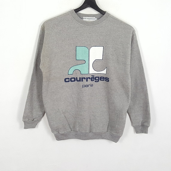 COURREGES PARIS Center Big Logo Design Sweatshirt - image 1