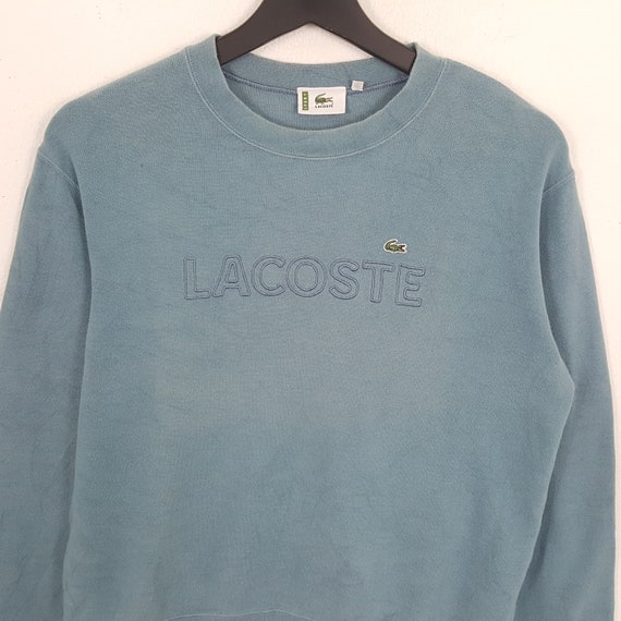 LACOSTE Italian Brand Logo Design Vintage Sweatsh… - image 2