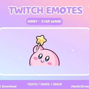 Kirby Star Wand Cute Twitch & Discord Emote