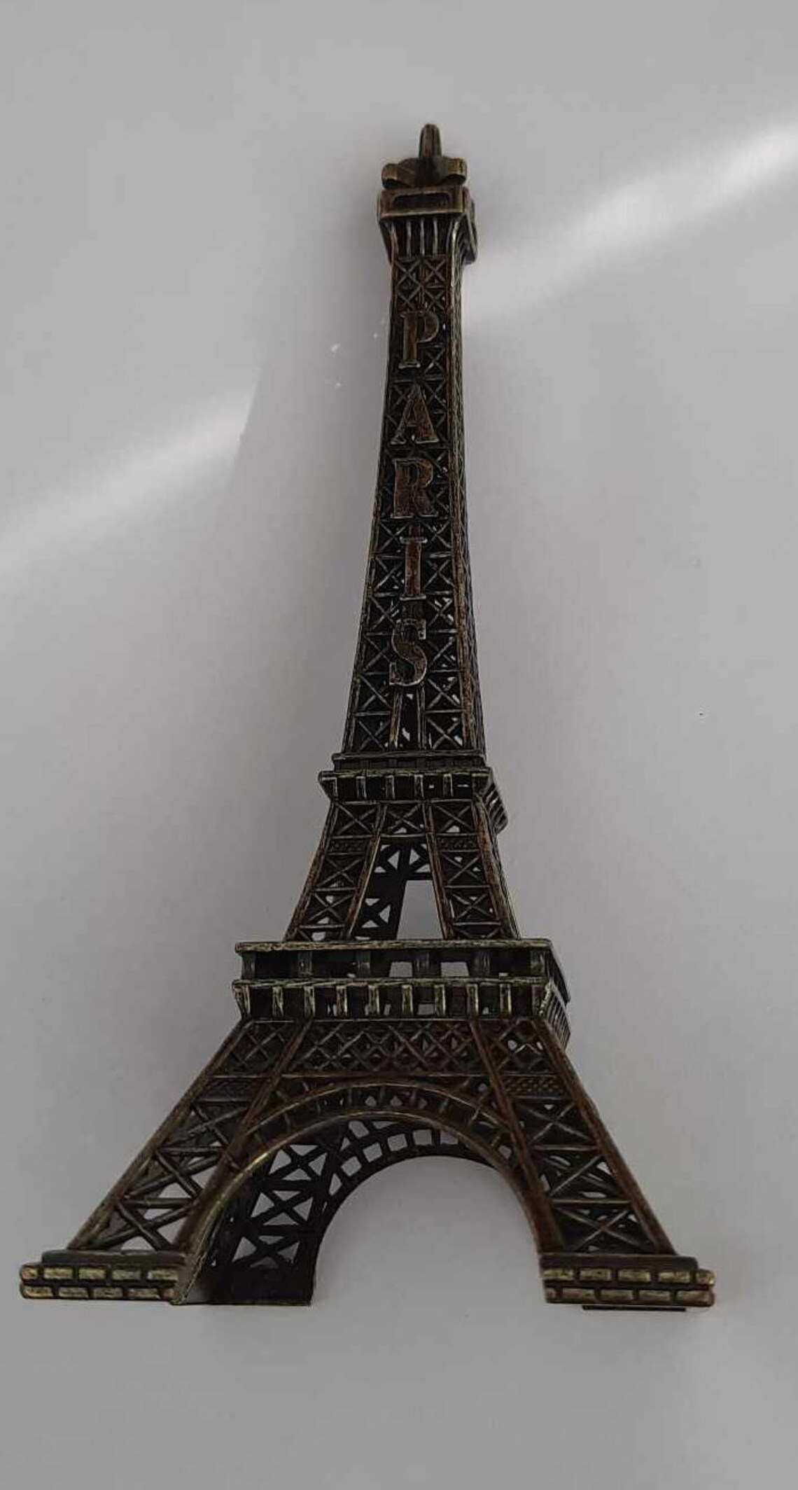 Mini Tour Eiffel Paris YUMILI 25 Cm – Figurine Bronze Vintage, Décoration Alliage Zinc, Souvenir Élégant