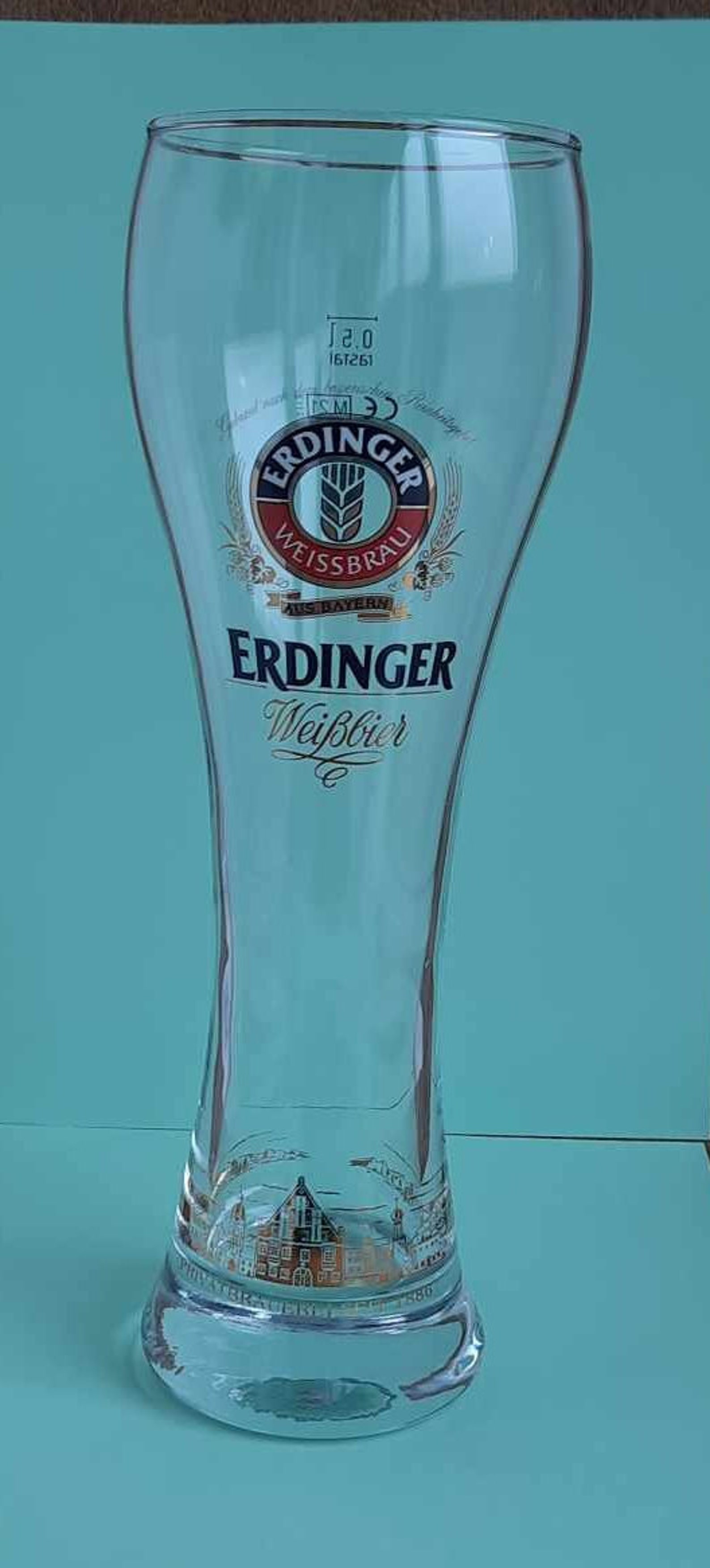 Rare Erdinger Weissbier Beer Glass. Vintage Erdinger Glassware ...