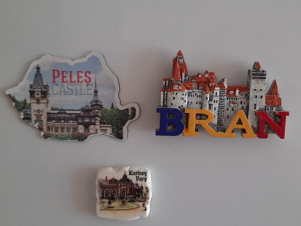 Sibiu Romania Hermannstadt Metal Magnetic Souvenir Siebenbürgen