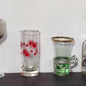 Vintage Bulgarian & Soviet glasses. Retro shots from the 60s and 70s. Sets of 3, 4 or 6.