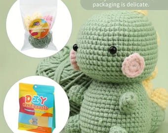 Dinosaur Crochet Starter Kit: Beginner-Friendly with Video Tutorial