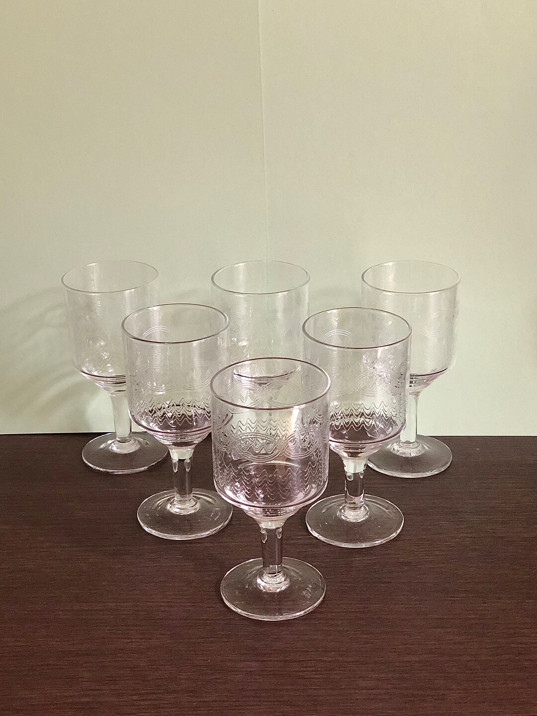 Set of 6 Vintage Liqueur Glasses Etsy