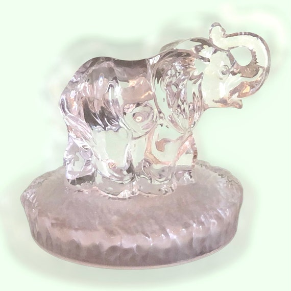 Elephant and Calf RCR Royal Crystal Rock, 1990s, Italy - Etsy