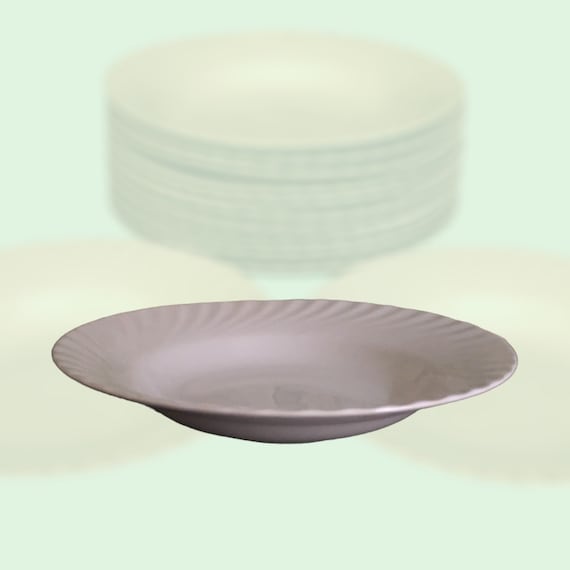 Tognana Set 6 Piatti Fondi In Porcellana Ouverture Bianco – Diametro 23 Cm, Resistenti Al Microonde, Per Uso Quotidiano