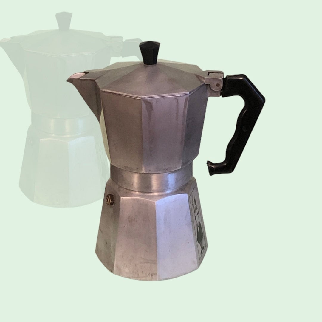 Vintage Bialetti Moka Café Stove Top Expresso Percolator Coffee Pot 