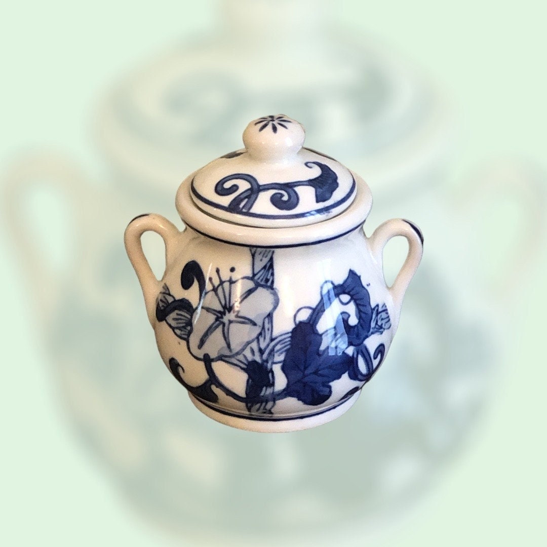 Barattoli vintage Delft, saliera e pepiera, barattoli per spezie in