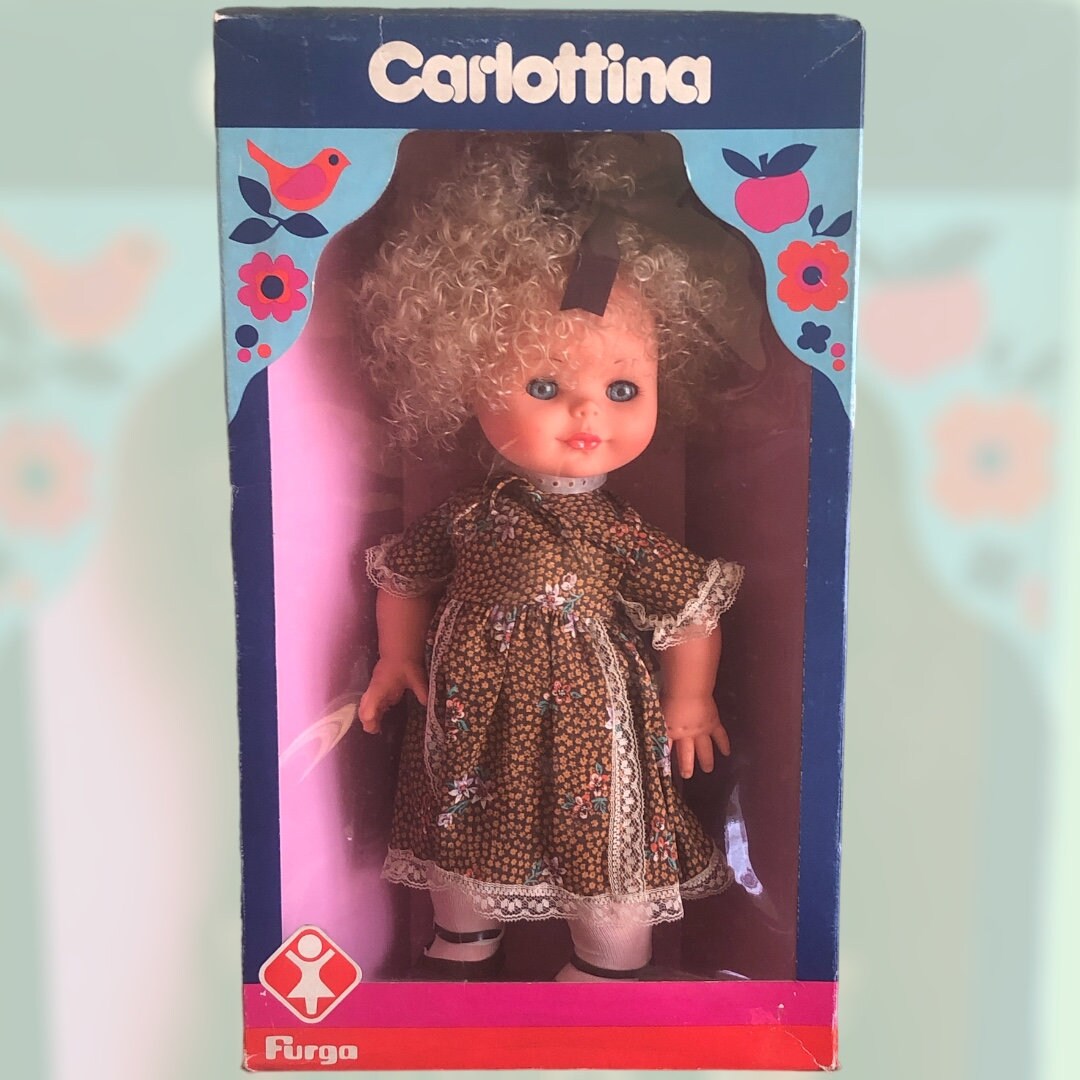 Vintage Furga Doll carlottina With Original Box Gift for Doll Collectors Etsy