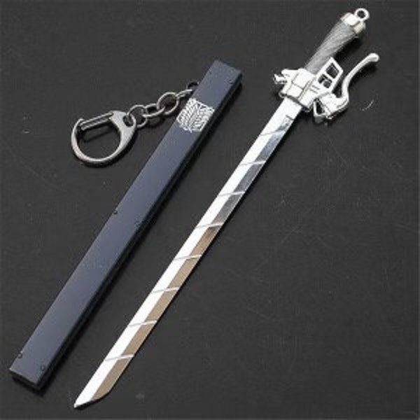 Anime titan scout toy sword keychain (not sharp)