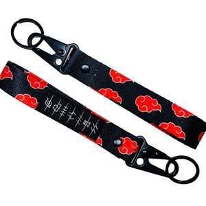 Japan anime jdm red cloud wrist strap car key lanyard