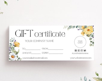 Promotion Gift Certificate Add Logo New Business Gift Card Sale Flyer Your Logo Here Marketing Strategy Company Logo Client Appreciation