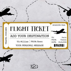 Boarding Pass Vorlage Druckbares Flugticket Personalisierte Geschenke Wochenendausflug Gutschein Vorlage Goldenes Ticket Instant Download