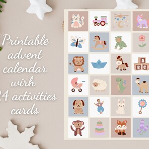 Christmas calendar countdown Christmas calendar printable advent calendar for kids advent calendar printable personalized advent calendar