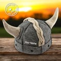 Sauna hat Viking EMBROIDERED with your NAMES Sauna Hat Viking Sauna Hat Sauna Hats Sauna Viking Sauna Cap Banja